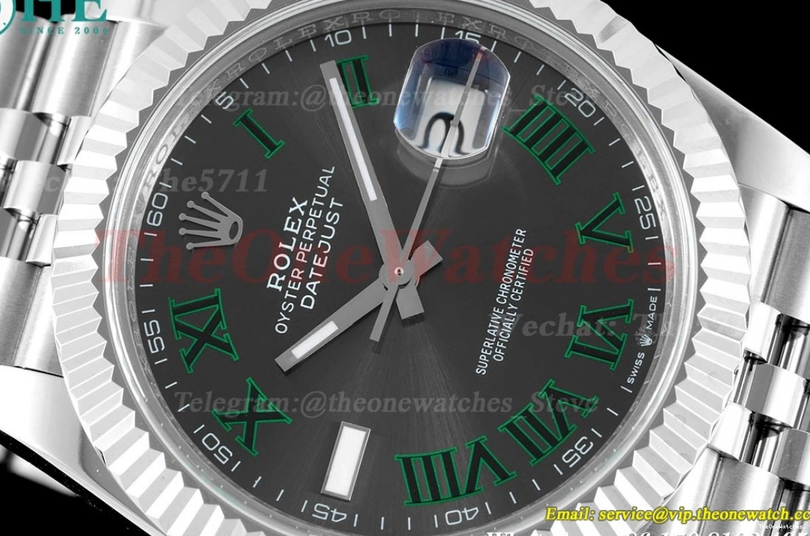 VR3235 SS VRF 41mm Julibee 904L Datejust SS 126334 Rmn Grey 0306